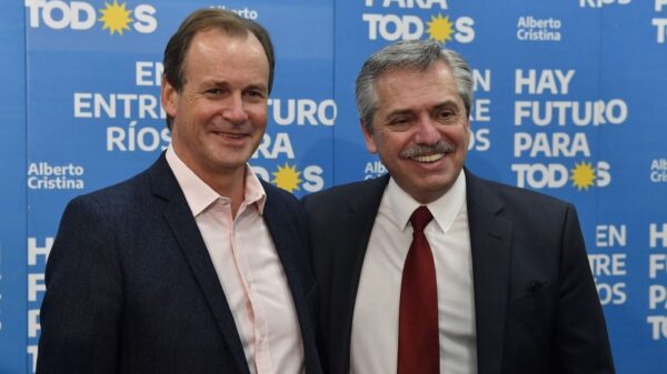 Alberto Fernández cuenta con el apoyo del gobernador Gustavo Bordet para la reelección.