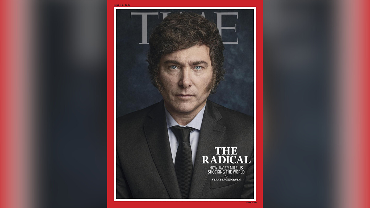 Milei Tapa Revista Time